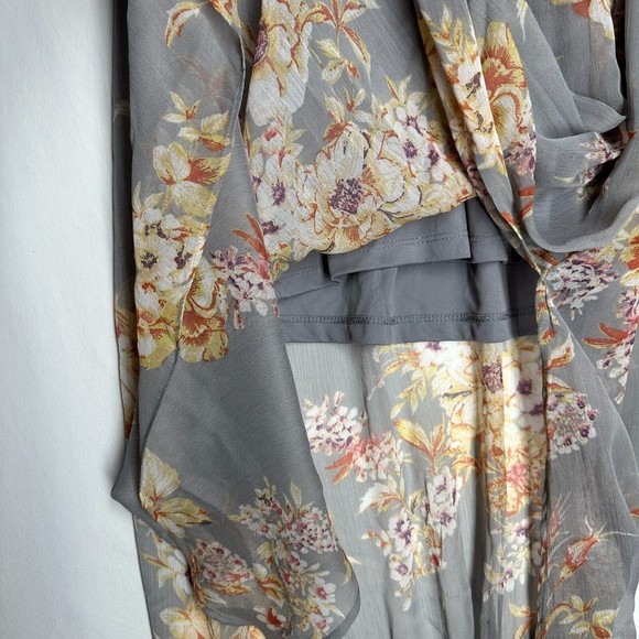 Jessica Simpson Maternity Floral Print Maxi Dress Cold Shoulder Size Medium - Picture 6 of 10